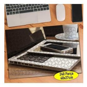 Asilmeydan Teknolojik Iletişim Araçları 240 Parça 27x40 cm Puzzle Yapboz Tablo