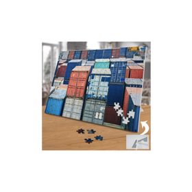 Asilmeydan Tershanede Renkli Konteynerlar 240 Parça 27x40.5 cm Puzzle Yapboz Tablo