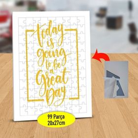 Asilmeydan Today Is Going Yazılı 99 Parça Puzzle Yapboz Tablo