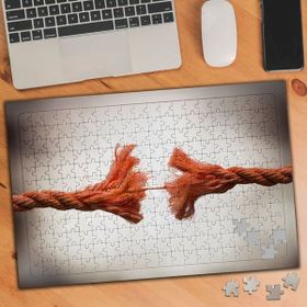 Asilmeydan Turuncu Incelen Halat 240 Parça 27x40.5 cm Puzzle Yapboz Tablo