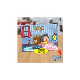 Asilmeydan Uykudan Uyanan Küçük Kız 99 Parça Puzzle Yapboz Tablo