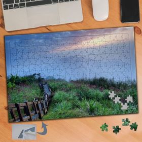 Asilmeydan Yeşil Ağaçlar Doğa Manzarası 240 Parça 27x40 cm Puzzle Yapboz Tablo