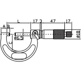 Asimeto AS-101 275-300 mm 0.01 mm Ölçek Dış Çap Mikrometresi