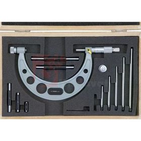 Asimeto AS-111 150-300 mm Değiştirilebilir Çubuklu Mekanik Dışçap Mikrometresi