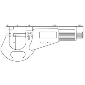 Asimeto AS-116 25-50 mm 0.01 mm Ölçek Dijital Dış Çap Mikrometresi