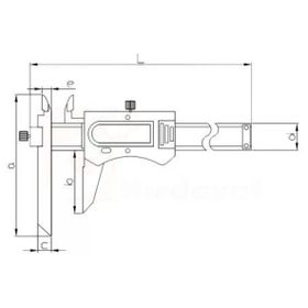 Asimeto AS-317 0-150 mm Ayarlanabilir Çeneli Dijital Kumpas