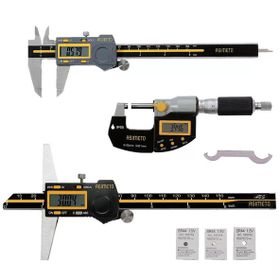 Asimeto AS-960 Dijital Kumpas + Dışçap Mikrometresi + Derinlik Kumpası Üçlü Set
