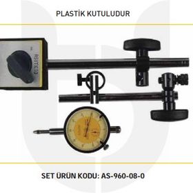 Asimeto Manyetik Ayak Ve Komparatör Saat Seti