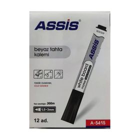 Asis 12'li Siyah Beyaz Tahta Kalemi