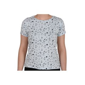 Asist ASM0132 Secret Magic Mavi Yıldız Baskılı Kısa Kol Kadın T-shirt