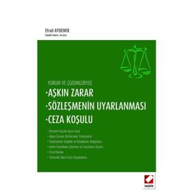 Aşkın Zarar, Sözleşmenin Uyarlanması, Ceza Koşulu - Efrail Aydemir