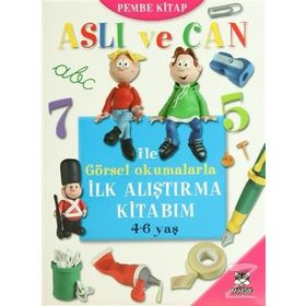 ASLI VE CAN ILE GÖRSEL OKUMALARLA İLK ALIŞTIRMA KITABIM (MAVI KITAP) - KOLEKTIF