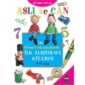 ASLI VE CAN ILE GÖRSEL OKUMALARLA İLK ALIŞTIRMA KITABIM (PEMBE KITAP) - KOLEKTIF