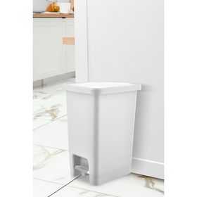 Aslife 15 lt Beyaz Pedallı Çöp Kovası