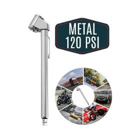 Asloka 6 Adet Metal Kasalı 120 Psi Lastik Hava Ölçme Saati