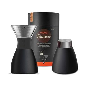 Asobu PO300 Siyah Pour Over Kahve Hazırlama Termosu