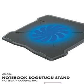 Asonic AS-A34 140 mm Fanlı Notebook Soğutucu Stand