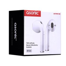 Asonic AS-TWS130 Beyaz Bluetooth Kulaklık