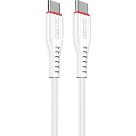 Asonic AS-X706 1 m 20W Type-C to Type-C Hızlı Beyaz Data + Şarj Kablosu