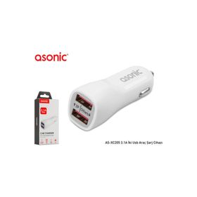 Asonic AS-XC205 3.1A USB Araç Şarj Cihazı