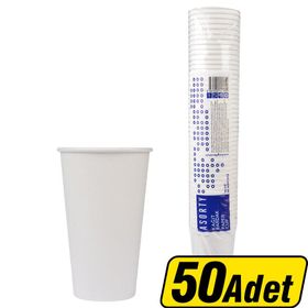 Asorty 16 Oz Beyaz 50'li Karton Bardak