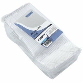 Asorty 50'li Şeffaf Lüx Plastik Çatal