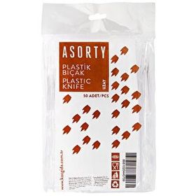 Asorty 50'li Uzay Serisi Plastik Bıçak