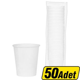 Asorty 8 Oz 50'li Beyaz Karton Bardak