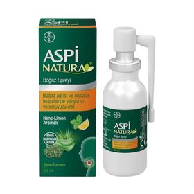 AspiNatura 20 ml Nane Limon Boğaz Spreyi