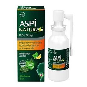 AspiNatura 20 ml Nane Limon Boğaz Spreyi