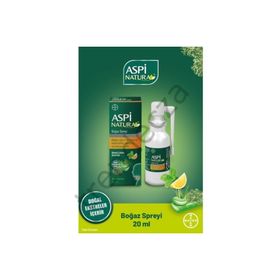 AspiNatura 20 ml Nane Limon Boğaz Spreyi