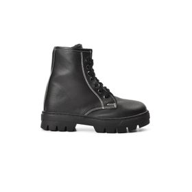 Aspor Arz 2301002-F Siyah İçi Kürklü Fermuarlı Unisex Çocuk Bot