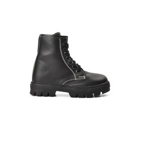 Aspor Arz 2301002-F Siyah İçi Kürklü Fermuarlı Unisex Çocuk Bot