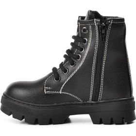 Aspor Arz 2301002-P Siyah İçi Kürklü Fermuarlı Unisex Çocuk Bot