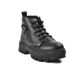 Aspor Arz 2301003-P Siyah İçi Kürklü Unisex Çocuk Bot