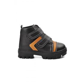 Aspor Arz 2301004-P Siyah Camel İçi Kürklü Unisex Çocuk Bot