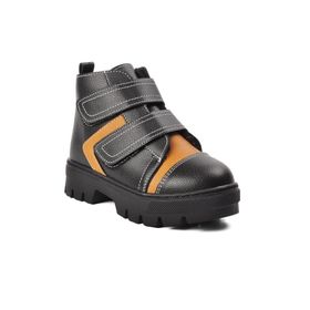 Aspor Arz 2301004-P Siyah Camel İçi Kürklü Unisex Çocuk Bot