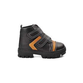 Aspor Arz 2301004-P Siyah Camel İçi Kürklü Unisex Çocuk Bot
