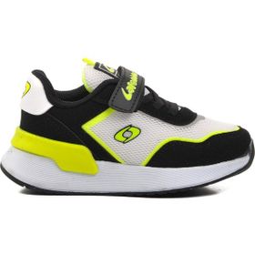 Aspor T150988 Siyah Beyaz Fosfor Sarı Kız Çocuk Spor Ayakkabı