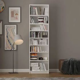 Asra Trend K-01 Mdf Beyaz Kitaplık
