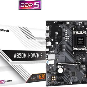 Asrock A620M-HDV/M.2+ 6400 Mhz M.2 AM5 mATX DDR5 Anakart