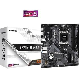 Asrock A620M-HDV/M.2+ 6400 Mhz M.2 AM5 mATX DDR5 Anakart