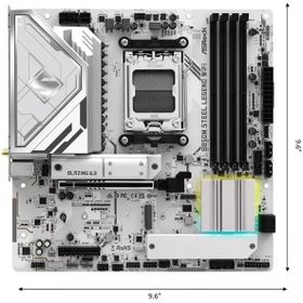 Asrock B850M Steel Legend WiFi AMD AM5 DDR5 Micro ATX Anakart