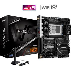 Asrock TRX50 WS WiFi 7600 Mhz RGB M.2 sTR5 E-ATX DDR5 Anakart