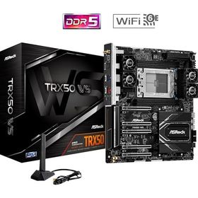 Asrock TRX50 WS WiFi 7600 Mhz RGB M.2 sTR5 E-ATX DDR5 Anakart