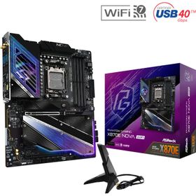 ASRock X870E Nova WiFi AMD X870E Soket AM5 DDR5 8200+(OC)MHz ATX Gaming Anakart