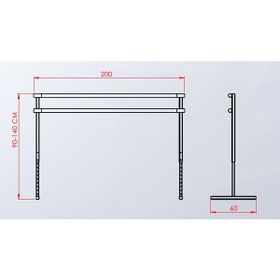 Assa BL-005 Siyah Yükseklik Ayarlı Bale Barı