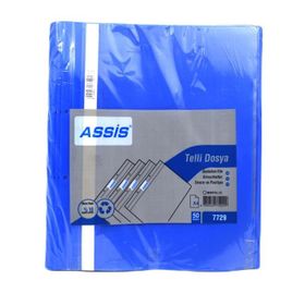 Assis A4 Mavi 50'li Paket Telli Dosya