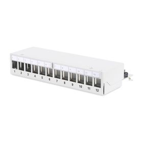 Assmann Açık Gri 12 Port Zırhlı Modüler Patch Panel