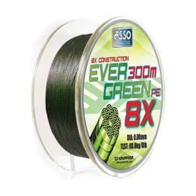 Asso Ever Green 130 mt 0.18 mm 13.8 kg 8 Örgü Mumlu İp Misina